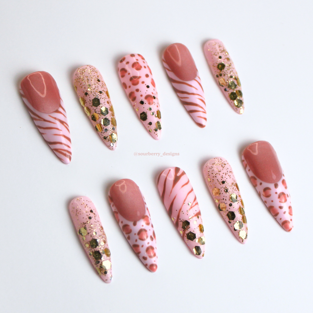 Another angle of "the 'it girl'" nails
